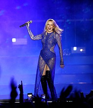 Kylie Minogue is seen here performing in February in Sydney, Australia.
Mandatory Credit:	Don Arnold/Getty Images