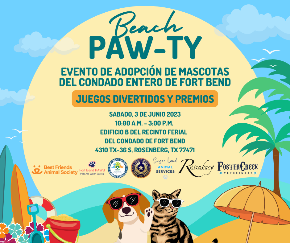 Fort Bend County wide Pet Adoption Event Finding Loving Homes For