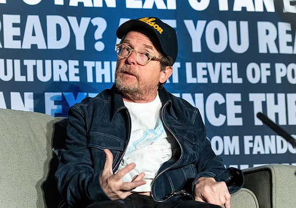 Michael J. Fox was participating in a “Back to the Future” panel on Sunday when he took a tumble.