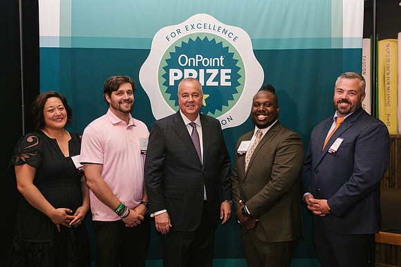 Local Teachers Receive Onpoint’s Prize for Excellence Local Teachers Receive Onpoint’s Prize for Excellence