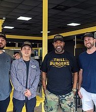 Trill Burgers partners chef Fernando Valladares, chef Mike Pham, Bun B (Bernard Freeman) and Nick Scurfield (Andy Nguyen not pictured)