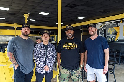 Trill Burgers partners chef Fernando Valladares, chef Mike Pham, Bun B (Bernard Freeman) and Nick Scurfield (Andy Nguyen not pictured)