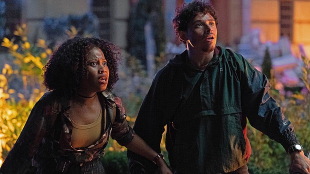 Dominique Fishback and Anthony Ramos join the Autobots in "Transformers: Rise of the Beasts."
Mandatory Credit:	Paramount Pictures