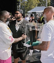 Rapper, Rick Ross Congratulating Big Ash, CEO of 713 Motoring