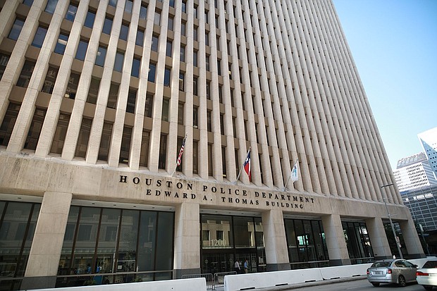 The Houston Police Department is investigating the death of a K-9 who suffered heat exhaustion after being in an air-conditioned patrol car that shut off unexpectedly, police say
Mandatory Credit:	Reginald Mathalone/NurPhoto/Reuters/File