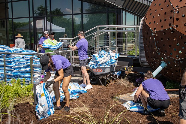 volunteers working at Child Safe