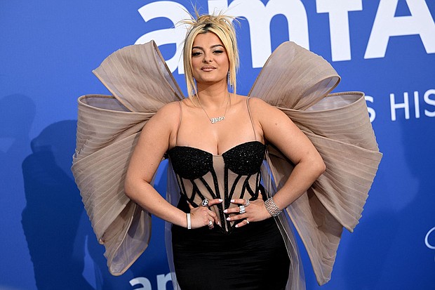 Bebe Rexha was rushed off stage on Sunday at her concert in New York City. Rexha is pictured here on the red carpet on May 25.
Mandatory Credit:	Stefano Rellandini/AFP/Getty Images