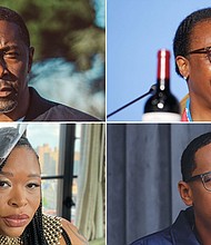 From left to right, clockwise: Donae Burston, Alicia Towns Franken, Channing Frye, Ikimi Dubose-Woodson.
Mandatory Credit:	Jeremy Harlan/CNN/Amir Shafii/Nathan Lefebvre/Courtesy La Fête Wine Company/Courtesy Chosen Family Wines/Courtesy The Roots Fund