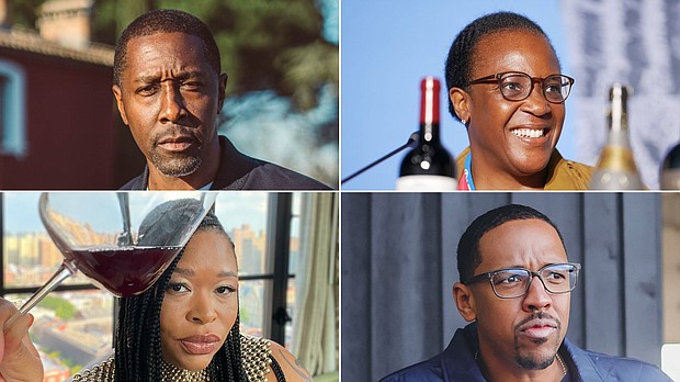 From left to right, clockwise: Donae Burston, Alicia Towns Franken, Channing Frye, Ikimi Dubose-Woodson.
Mandatory Credit:	Jeremy Harlan/CNN/Amir Shafii/Nathan Lefebvre/Courtesy La Fête Wine Company/Courtesy Chosen Family Wines/Courtesy The Roots Fund