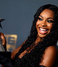 Coco Jones poses in the press room for the Best New Artist award during the BET Awards 2023 at Microsoft Theater on June 25, in Los Angeles.
Mandatory Credit:	Frazer Harrison/Getty Images