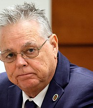 Former Marjory Stoneman Douglas High School School Resource Officer Scot Peterson has pleaded not guilty to 11 charges, including seven counts of felony child neglect and three counts of culpable negligence.
Mandatory Credit:	Amy Beth Bennett//South Florida Sun-Sentinel/AP