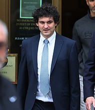 FTX Founder Sam Bankman-Fried leaves Manhattan Federal Court after a court appearance on June 15, in New York City.
Mandatory Credit:	Michael M. Santiago/Getty Images
