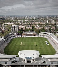 An aerial view of Lord's cricket ground on May 12, in London.
Mandatory Credit:	Ryan Pierse/Getty Images