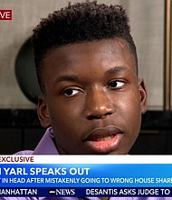 Ralph Yarl speaks during an interview with ABC Good Morning America.
Mandatory Credit:	ABC