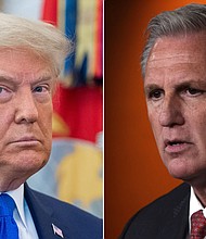 Donald Trump's allies are outraged after House Speaker Kevin McCarthy said that he does not know if the former president is the “strongest” candidate in the 2024 presidential election.
Mandatory Credit:	Getty Images