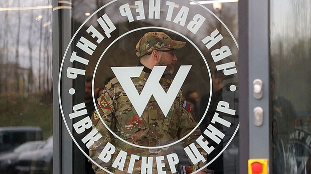 The US Treasury Department on Tuesday imposed sanctions on four companies involved in “gold dealing” and one person they say made “weapons deals” tied to the Wagner Group.
Mandatory Credit:	Igor Russak/Reuters