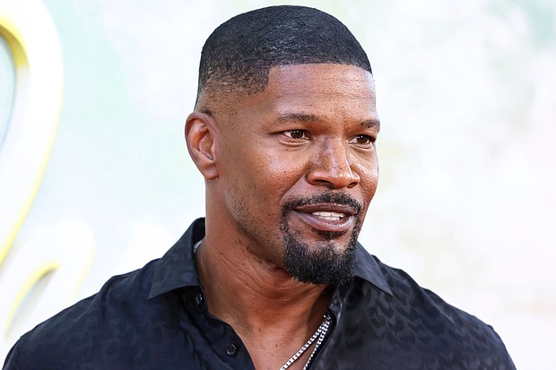 Jamie Foxx, here in 2022, is doing better, his work colleagues say.
Mandatory Credit:	Xavier Collin/Image Press Agency/Sipa USA/AP