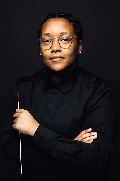 Naima Burrs is the conductor of the University Symphony Orchestra at the University of Richmond and the music director for the Petersburg Symphony Orchestra.