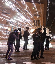 Second night of rioting in Nanterre between young people and the police following the death of a 17-year-old following a roadside check, in Nanterre.
Mandatory Credit:	Abaca Press/SIPAPRE/Sipa USA/AP