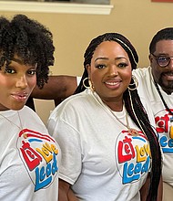 Kiah, Gina and Ontay Johnson. Kiah spent the month of May visiting her parents in their Franklin, Indiana home.
Mandatory Credit:	Adrienne Broaddus/CNN
