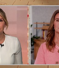 Poppy Harlow interviewing Melinda Gates on CNN This Morning.
Mandatory Credit:	CNN