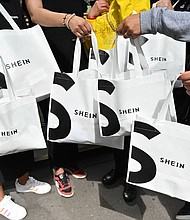 A group of American fashion influencers and creators has received online backlash after they visited a model factory in China as part of a tour sponsored by Shein, an internet shopping giant, and posted glowing reviews.
Mandatory Credit:	Stevens Tomas/Abaca/Sipa USA/FILE