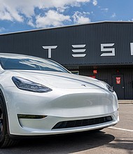 A Tesla Model Y is seen on a Tesla car lot on May 31, in Austin, Texas. Tesla's Model Y has become the world's best selling car in the first quarter of 2023.
Mandatory Credit:	Brandon Bell/Getty Images