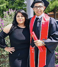 Irais Torres poses for a photo with her son