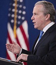 President Joe Biden is tapping a trusted adviser, Gene Sperling, to serve as the administration’s point person in upcoming labor negotiations between the United Auto Workers union and the nation’s three unionized automakers.
Mandatory Credit:	Oliver Contreras/Sipa USA/AP