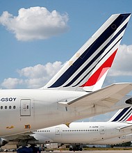 Air France Boeing 777 planes sit on the tarmac at Paris Charles de Gaulle airport in Roissy-en-France in France May 25, 2020.
Mandatory Credit:	Charles Platiau/Reuters