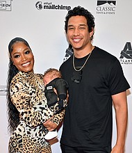 (From left) Keke Palmer, Leo Jackson and Darius Jackson attend the "Big Boss" Closing Night Screening during the 2023 Atlanta Film Festival on April 29 in Atlanta.
Mandatory Credit:	Derek White/WireImage/Getty Images