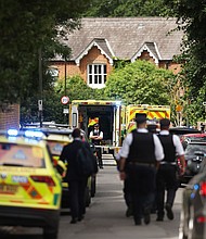 Police and emergency services attend the scene of the car crash on July 6, in Wimbledon, London.
Mandatory Credit:	Julian Finney/Getty Images