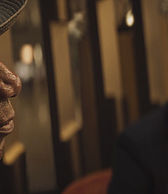 Ving Rhames and Simon Pegg in Mission Impossible Dead Reckoning Part One