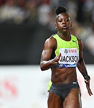 Jackson competes at last year's Lausanne Diamond League meet in Switzerland.
Mandatory Credit:	Marco M. Mantovani/Getty Images