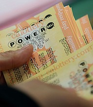 Monday's estimated jackpot is now $650 million.
Mandatory Credit:	Justin Sullivan/Getty Images