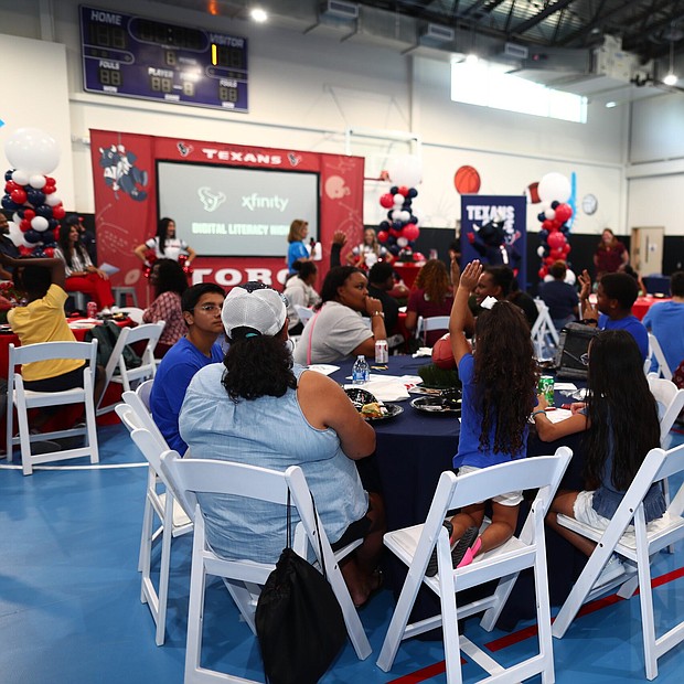 Houston Texans and Crime Stoppers Join Tech Leader to Surprise Youth, Houston Style Magazine
