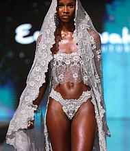 A model walks the runway at Ema Savahi at Miami Swim Week - The Shows at SLS South Beach on July 05, 2023 in Miami Beach, Florida. (Photo by Thomas Concordia/Getty Images for Miami Swim Week - The Shows)