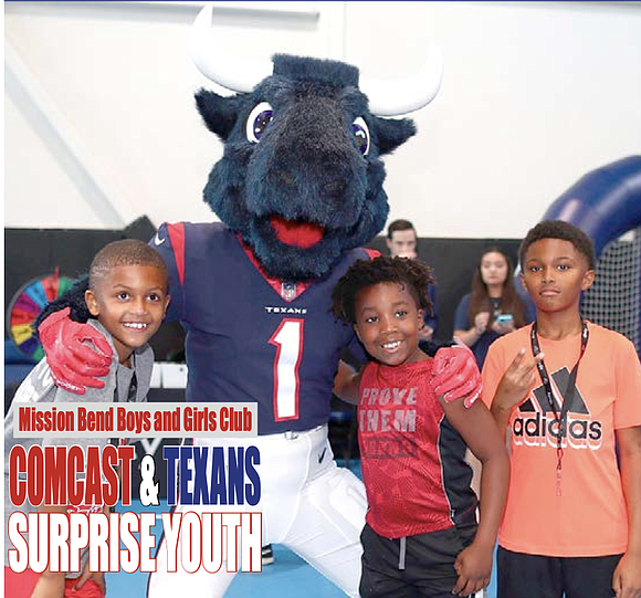 The Mission Bend Boys and Girls Club in Fort Bend County buzzed with excitement as the Houston Texans and Xfinity, …