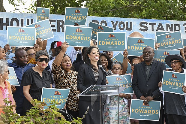 Amanda Edwards Hits Campaign Trail Running