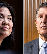 Julie Su, President Joe Biden’s pick to be the next Labor secretary whose nomination has been stalled for months, now faces opposition from a key Democrat: Sen. Joe Manchin of West Virginia.
Mandatory Credit:	AP