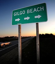 A sign along the west side of Ocean Parkway points to Gilgo Beach on Long Island in May 2011.
Mandatory Credit:	Thomas A. Ferrara/Newsday RM/Getty Images