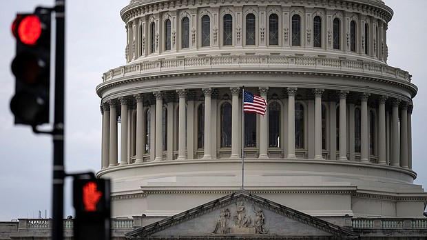 Seen here is a view of the U.S. Capitol dome on May 16 in Washington, DC. House Speaker Kevin McCarthy faces a challenge on July 14 of passing a defense policy bill over the finish line.
Mandatory Credit:	Drew Angerer/Getty Images