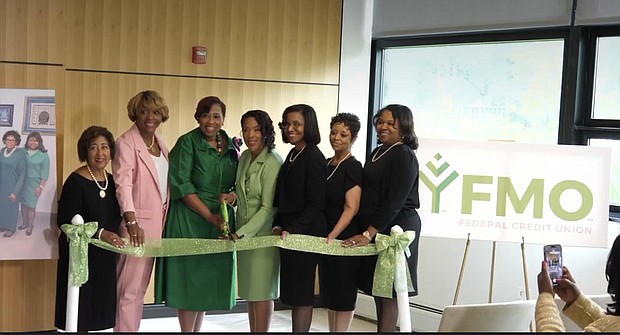 Ribbon cutting for Alpha Kappa Alpha Sorority, Inc.® "For Members Only" (FMO) Credit Union