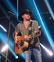 Jason Aldean performed in Texas during the ACM Awards in May.
Mandatory Credit:	Christopher Polk/Penske Media/Getty Images