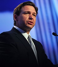Republican presidential candidate Ron DeSantis speaks at an event in Philadelphia on June 30.
Mandatory Credit:	Michael M. Santiago/Getty Images