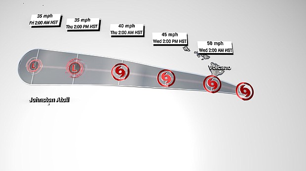 Tropical Storm Calvin's track
Mandatory Credit:	CNN Weather