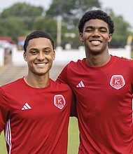 Landon Johnson, left, and Nicholas Simmonds are new signees with the Richmond Kickers.