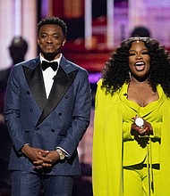 Stellar Awards 2023 Co-Hosts Jonathan McReynolds & Tasha Cobbs Leonard

Photo Credit: Earl Gibson, Courtesy of Central City Productions