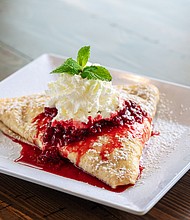White Chocolate Raspberry Crepe