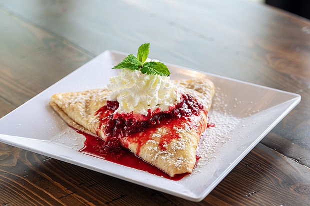 White Chocolate Raspberry Crepe